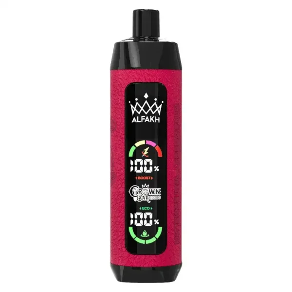 Al Fakher Crown Bar 20K (20000) Puffs 30ML E-liquid LCD Screen Leather Wrap 850mAh Type-C Battery Disposable Vape 13 AL FAKHER CROWN BAR 20K(20000) Puffs 30ML E-liquid LCD Screen Leather Wrap 850mAh Type-C Battery Disposable Vape