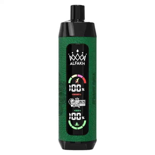 Al Fakher Crown Bar 20K (20000) Puffs Disposable Vape 30ML E-liquid Capacity LCD Screen Leather wrap Rechargeable 2 Al Fakher Crown Bar 20K (20000) Puffs Disposable Vape 30ML E-liquid Capacity LCD Screen Leather wrap Rechargeable vape-site.com