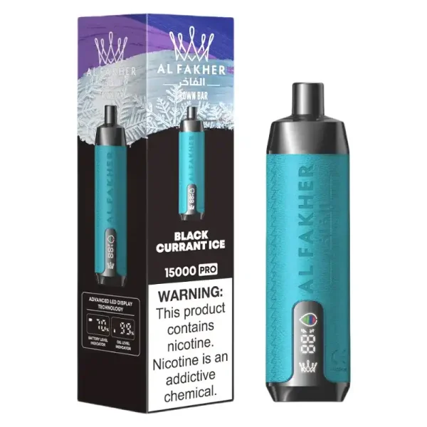 AL FAKHER CROWN BAR 15K(15000) Puffs 2% 5% Nicotine 20 ML of E-liquid Battery and Ejuice Display Battery Rechargeable (Type-C) Disposable Vape 5 AL Fakher Crown Bar 15K Pro 15000 Puffs 2% 5% Nicotine 18 ML of E-liquid Battery and Ejuice Display Battery Rechargeable (Type-C) Disposable Vape