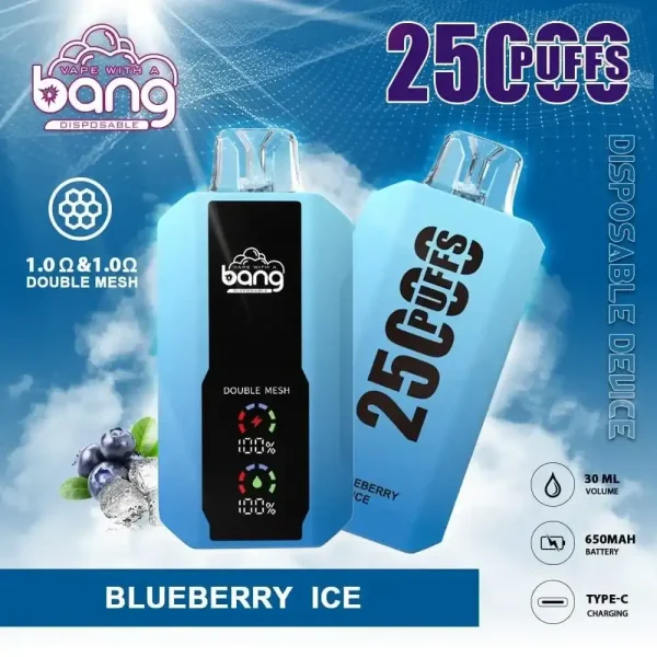 Bang 25K (25000) Puffs LCD Display 30ml E-liquid 650 mAh Battery 0% 2% 3% 5% Nicotine Disposable Vape 13 Bang 25K(25000) Puffs LCD Display 30ml E-liquid 650 mAh Battery 0% 2% 3% 5% Nicotine Disposable Vape