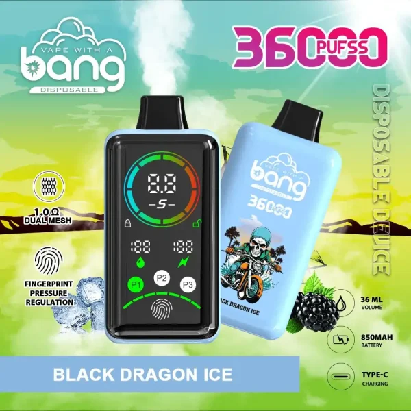 Bang 36K (36000) Puffs Advanced Fingerprint Full Screen 0% 2% 3% 5% Nicotine 36mL E-liquid Smart Full-Screen Display Disposable Vape 13 Bang 36K(36000) Puffs Advanced Fingerprint Full Screen 0% 2% 3% 5% Nicotine 36mL E-liquid Smart Full-Screen Display Disposable Vape