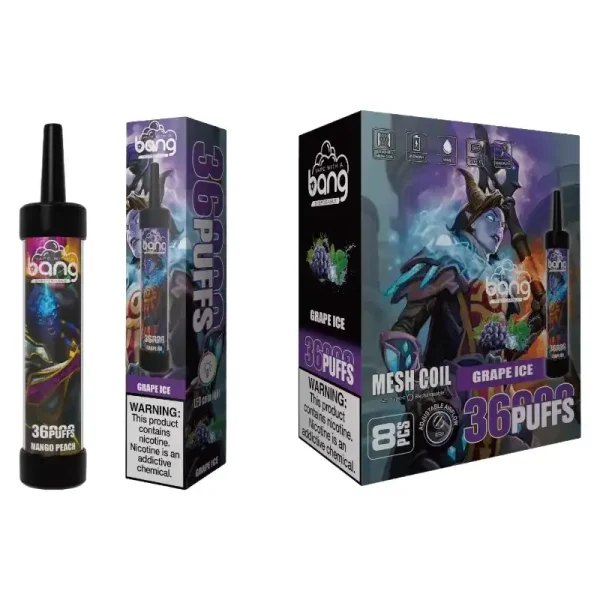 Bang 36K (36000) Puffs DTL LED Color Light 40ml E-liquid Type-C Charging 0% 2% 3% 5% Nicotine Disposable Vape Pen 10 Bang 36K (36000) Puffs DTL LED Color Light 40ml E-liquid Type-C Charging 0% 2% 3% 5% Nicotine Disposable Vape Pen vape-site.com