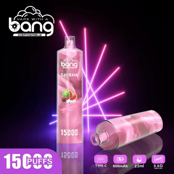 Bang SHISHA 15K (15000) Puffs 0% 2% 3% 5% Nicotine 600mAh Battery 23ml Oil Disposable Vape Pen 1 Bang SHISHA 15K (15000) Puffs 0% 2% 3% 5% Nicotine 600mAh Battery 23ml Oil Disposable Vape Pen vape-site.com