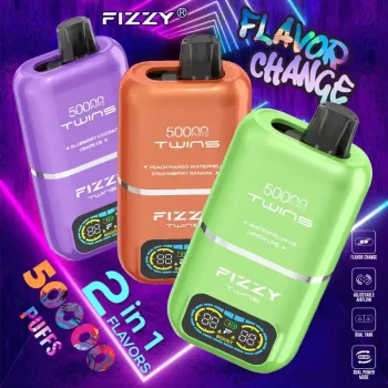 Home 27 Fizzy Twins 50K (50000) Puffs Dual Flavors 50ML E-liquid Mesh Coil 850 mAh Battery 2% 5% Nicotine LCD Screen Disposable Vape – A New Era in Vaping Innovation