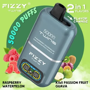 Home 18 Fizzy Twins 50K (50000) Puffs Dual Flavors 50ML E-liquid Mesh Coil 850 mAh Battery 2% 5% Nicotine LCD Screen Disposable Vape – A New Era in Vaping Innovation