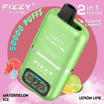 Home 24 Fizzy Twins 50K (50000) Puffs Dual Flavors 50ML E-liquid Mesh Coil 850 mAh Battery 2% 5% Nicotine LCD Screen Disposable Vape – A New Era in Vaping Innovation