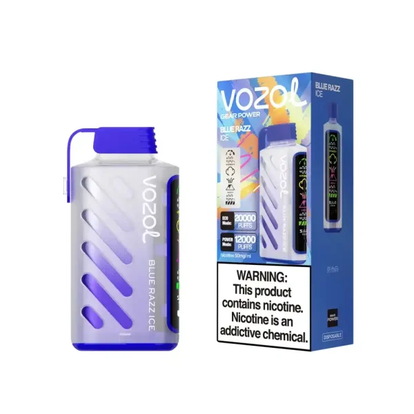 Vozol Gear Power 20K (20000) Puffs Full Screen Display 20mL E-liquid 2% 5% Nicotine USB Type-C Charging Disposable Vape 3 Vozol Gear Power 20K (20000) Puffs Full Screen Display 20mL E-liquid 2% 5% Nicotine USB Type-C Charging Disposable Vape