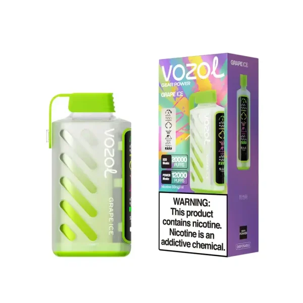 Vozol Gear Power 20K (20000) Puffs Full Screen Display 20mL E-liquid 2% 5% Nicotine USB Type-C Charging Disposable Vape 7 Vozol Gear Power 20K (20000) Puffs Full Screen Display 20mL E-liquid 2% 5% Nicotine USB Type-C Charging Disposable Vape