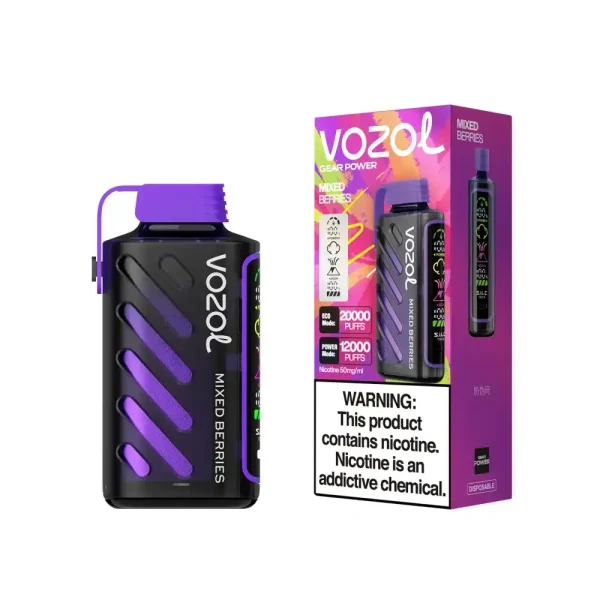 Vozol Gear Power 20K (20000) Puffs Full Screen Display 20mL E-liquid 2% 5% Nicotine USB Type-C Charging Disposable Vape 13 Vozol Gear Power 20K (20000) Puffs Full Screen Display 20mL E-liquid 2% 5% Nicotine USB Type-C Charging Disposable Vape