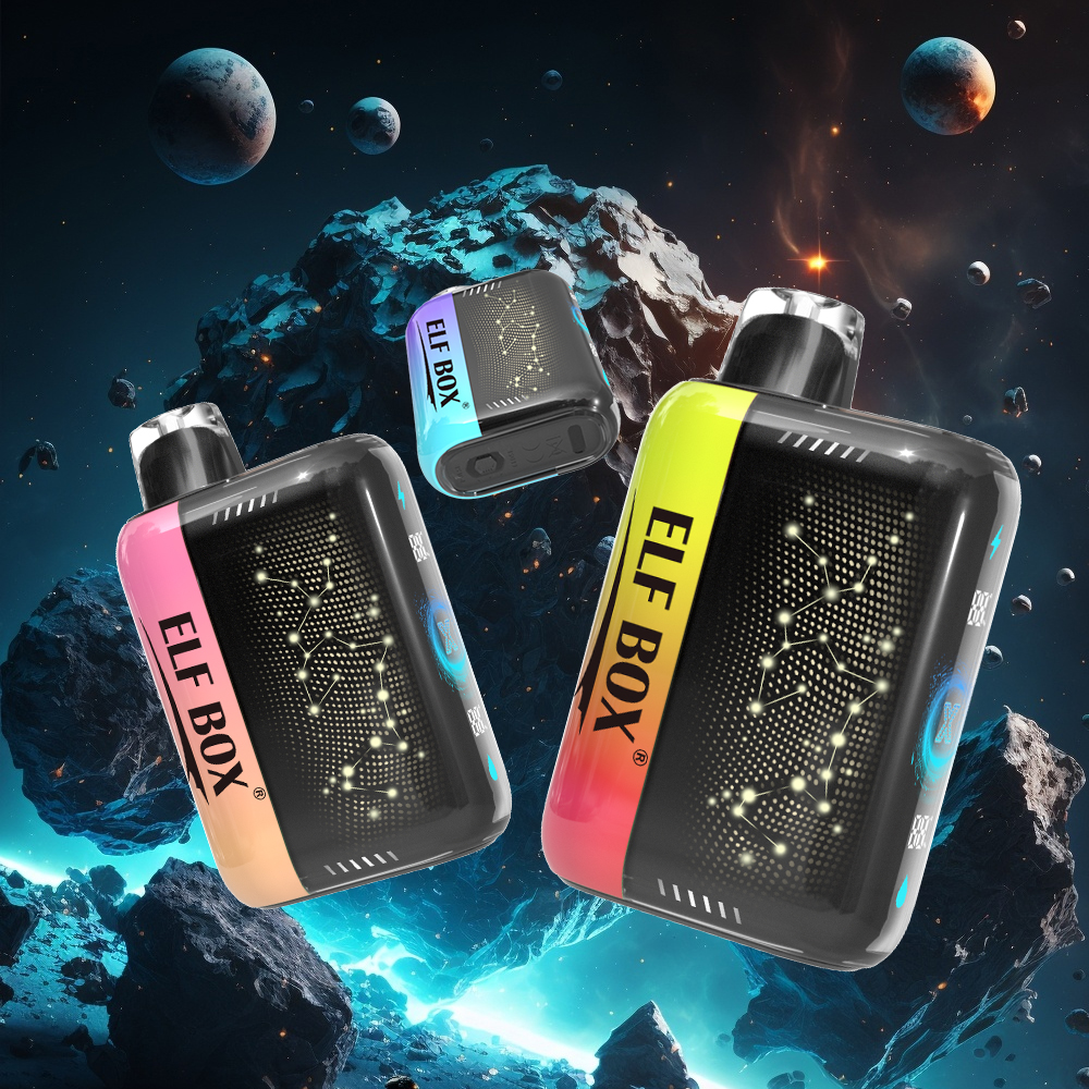 vape-site.com ELF BOX PULSE X 25k (25000) Puffs 3D Curved Screen 18ml E-liquid Beautiful Disposable Vape