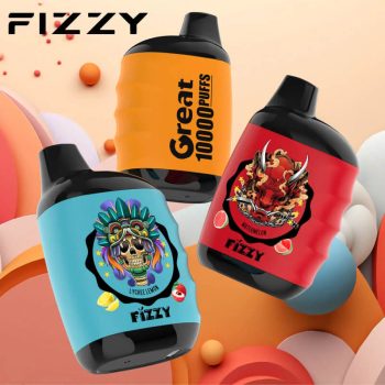 FIZZY Great 10K(10000) Puffs Mesh Coil &amp 18ML E-Liquid Disposable Vape