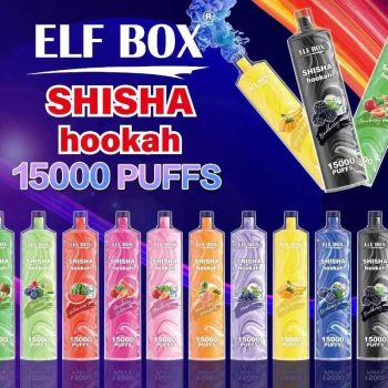 ELF BOX LS 15K(15000) Puffs Shisha Hookah Rechargeable 26ml e-juice 2% 5% Nicotine Type-C charging Disposable Vape