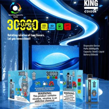 Bang King 30K(30000) Puffs New Double Flavor 0% 2% 3% 5% Nicotine LED Digital Display 36ml E-liquid Disposable Vape