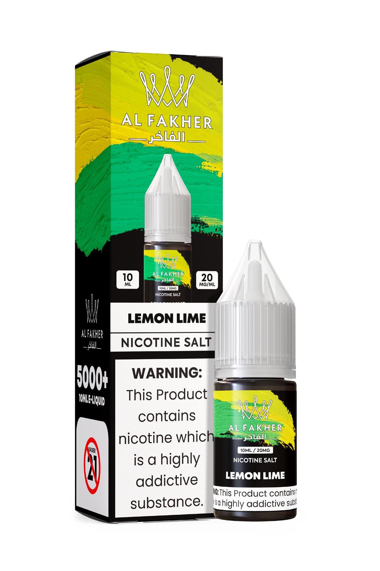 vape-site.com Lemon Lime 20MG Strengths 10ML 5000+ Nic Salt E-LIQUIDS by Al Fakher