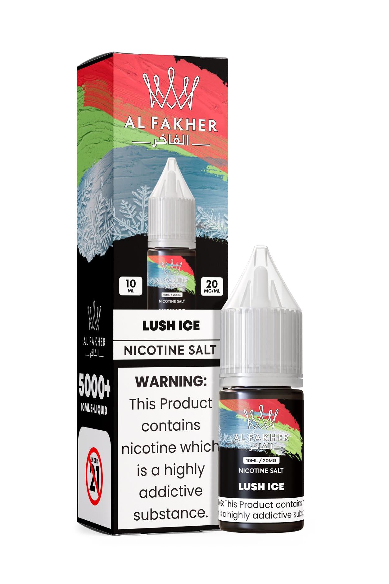 vape-site.com Lush Ice 20MG Strengths 10ML 5000+ Nic Salt E-LIQUIDS by Al Fakher