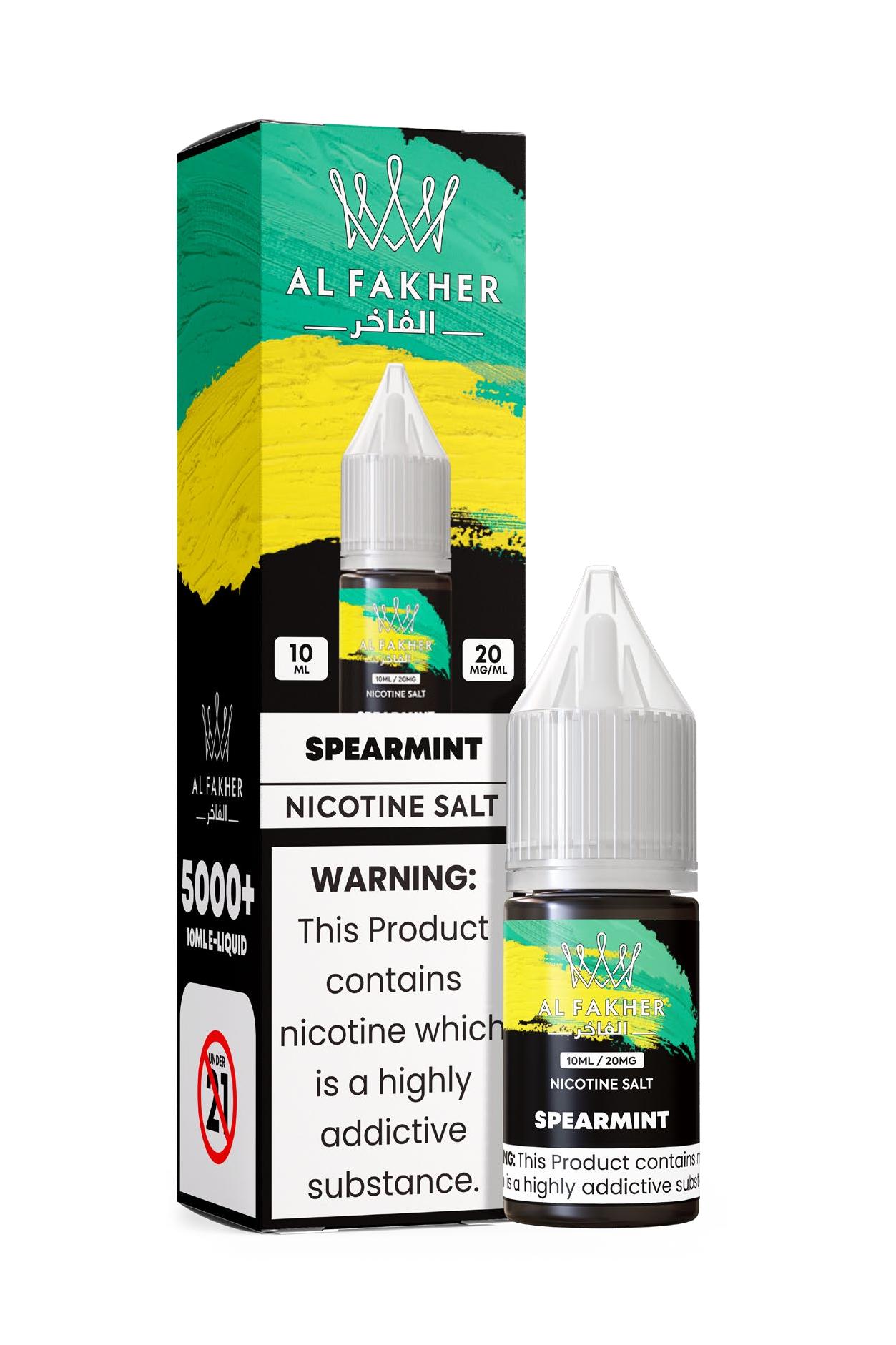 vape-site.com Spearmint 20MG Strengths 10ML 5000+ Nic Salt E-LIQUIDS by Al Fakher