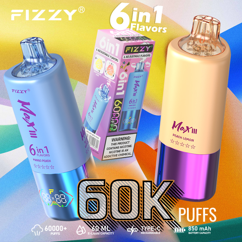 Fizzy Max III 6in1 60K 60,000 Puffs